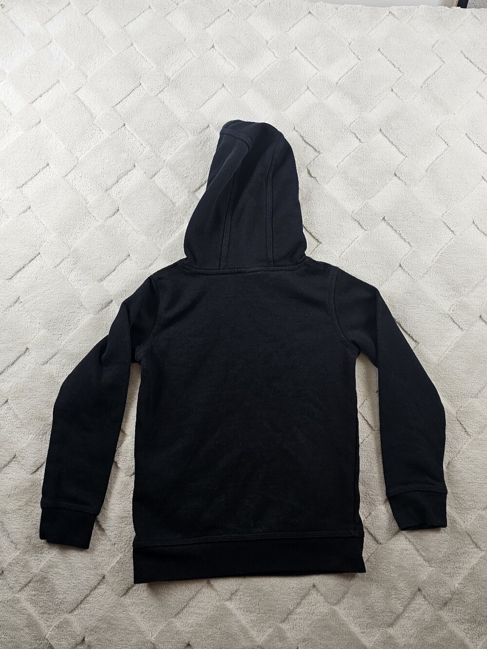 Nike Kids Hoodie Youth Size 6 ( Medium) Black with White Logo - Picture 7 of 8